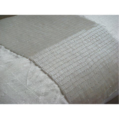 White Center - Art Silk White Decorative Lumbar Pillow Cover