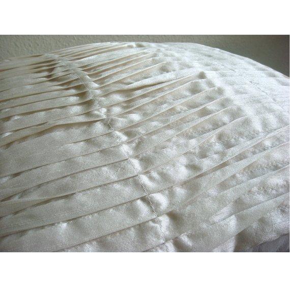 Ivory Beauty - Ivory Art Silk Decorative Euro Sham