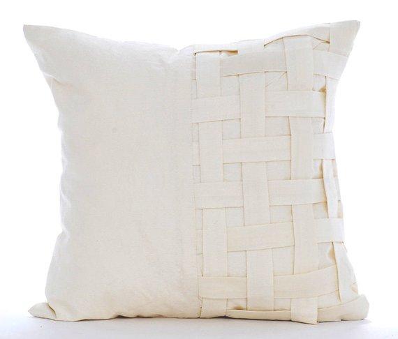 Grey Silver Bricks - Gray Art Silk Decorative Euro Sham