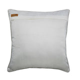Ivory Circles - Ivory Jacquard Silk Throw Pillow Cover
