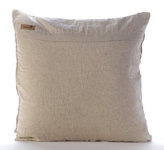 Ivory Dreams - Ivory Cotton Linen Throw Pillow Cover