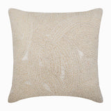 Ivory Galaxy Beaded Throw Pillow Cover