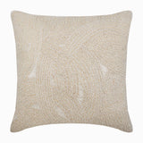 Ivory Galaxy - Ivory Art Silk Decorative Euro Sham