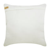Ivory Swirls - Ivory Art Silk Throw Pillow Cover