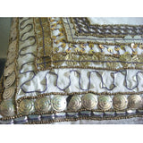 Ivory Treasure - Ivory Art Silk Throw Pillow Cover
