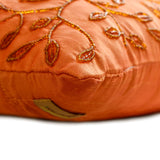 Juicy - Art Silk Orange Decorative Decorative Lumbar  Cushion Cover