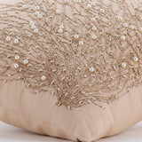 Jute Drought - Beige Cotton Linen Decorative Euro Sham