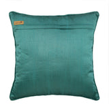 King Damask - Blue Jacquard Silk Throw Pillow Cover