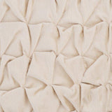 Knotty Pearl Ivory - Pearl Ivory Velvet Decorative Euro Sham