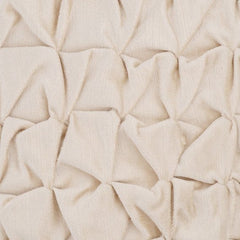 Knotty Pearl Ivory - Pearl Ivory Velvet Throw Pillow Cover