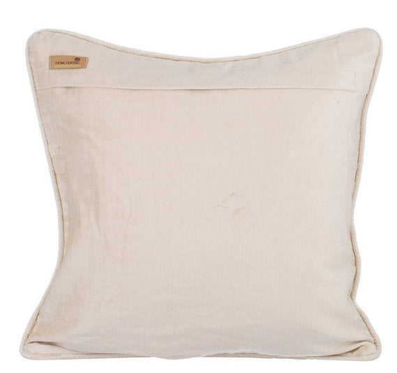 Knotty Pearl Ivory - Pearl Ivory Velvet Throw Pillow Cover