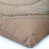 Lazy Snail - Beige Cotton Linen Throw Pillow Cover