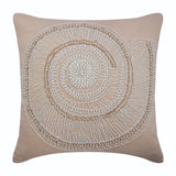Lazy Snail - Beige Cotton Linen Decorative Euro Sham