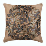 Leaf Rings Silk Leaf Throw Pillow Cover