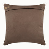 Leafy Collection - Brown Faux Suede Decorative Throw Cushion Cover