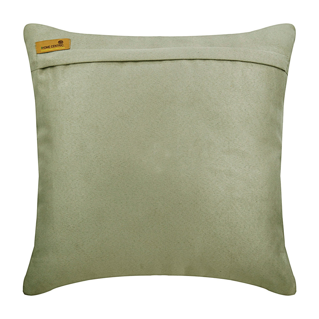 Light Grey No Limits No Lines - Light Gray Faux Suede Throw Pillow Cover