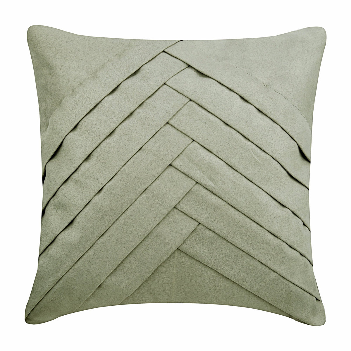 Light Grey No Limits No Lines - Light Gray Faux Suede Throw Pillow Cover