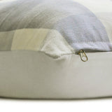 Lilac Plaid - Lavender Cotton Throw Cushion Cover