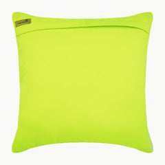 Lime Wind Folds - Lime Green Faux Suede Decorative Euro Sham