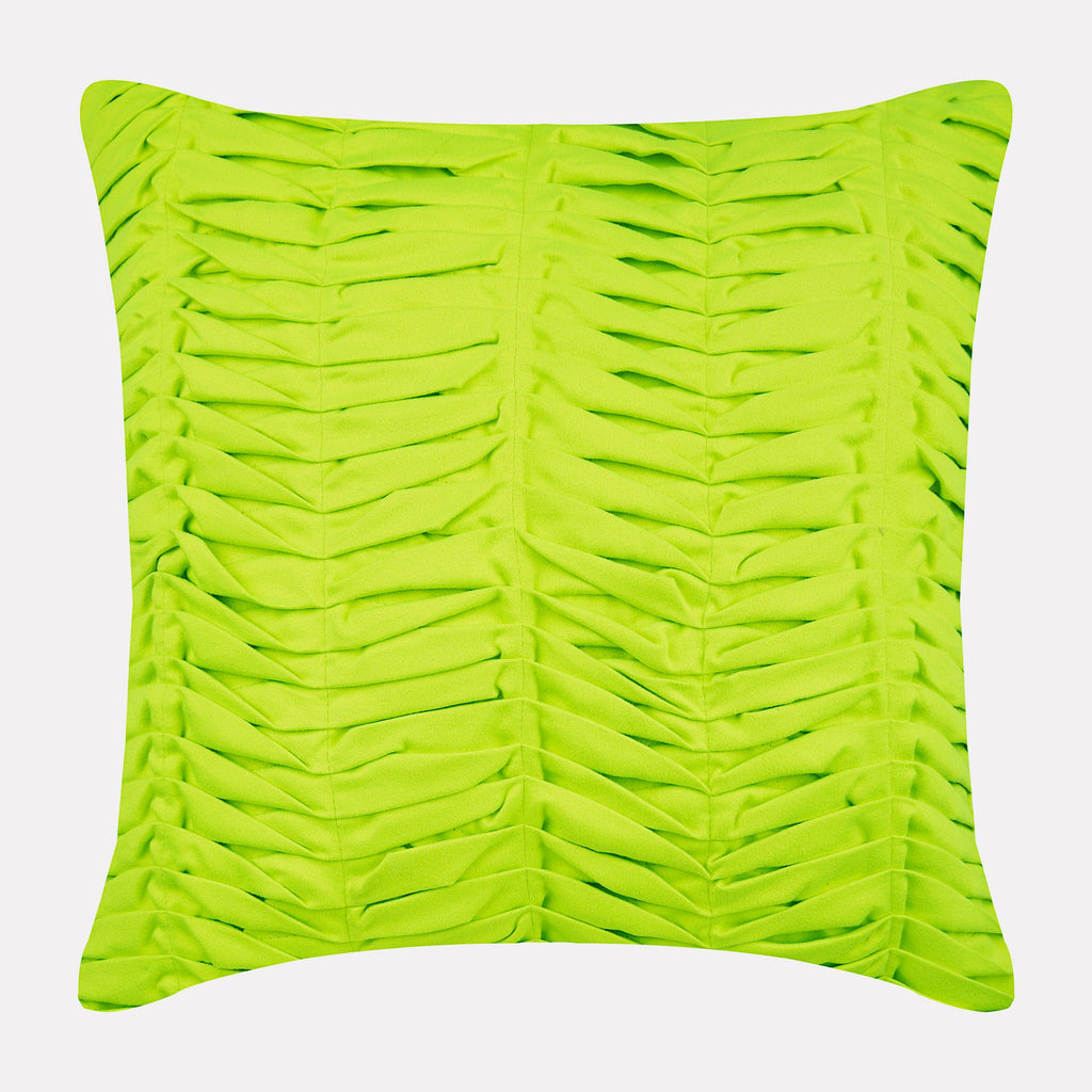 Lime Wind Folds Pillow Cover
