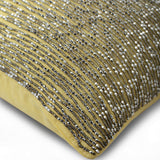 Linen Yellow Heights - Pastel Yellow Cotton Linen Throw Pillow Cover