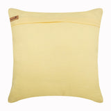 Linen Yellow Heights - Pastel Yellow Cotton Linen Throw Pillow Cover