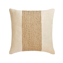 Linen Memories - Natural Beige Cotton Linen Decorative Euro Sham
