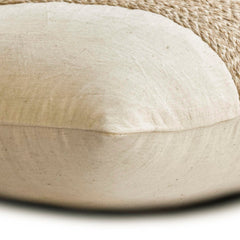 Linen Memories - Natural Beige Cotton Linen Decorative Euro Sham