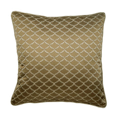 Lolita - Beige Jacquard Art Silk Decorative Euro Sham