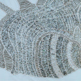 Lone Shell - Light Blue Cotton Linen Decorative Euro Sham