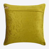 Lord Medusa - Chartreuse Velvet Throw Pillow Cover