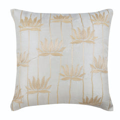 Two Tone Lotus - Purple Art Silk Throw Pillow Cover