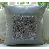 Love Vintage - Silver Art Silk Decorative Euro Sham