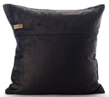 Magestic Gold - Charcoal Gray Velvet Throw Pillow Cover