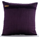 Magical Chase - Plum Art Silk Throw Pillow Cover