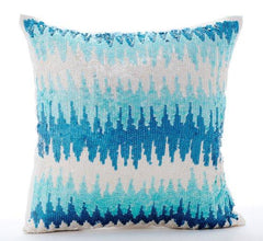 Melting Lava - Yellow Silk Decorative Euro Sham