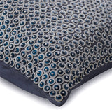 Metal Daze - Midnight Blue Art Silk Decorative Euro Sham