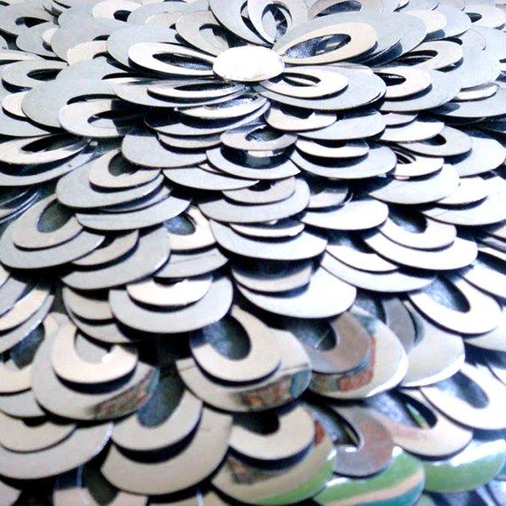 Metallic Floral - Silver Art Silk Decorative Euro Sham