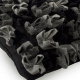 Midnight Punch - Black & Grey Felt Decorative Throw Cushion Cover