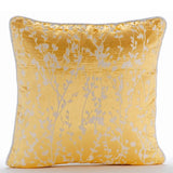 Mimosa Yellow Drops - Mimosa Yellow Burnout Velvet Decorative Euro Sham