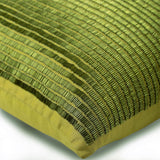 Misty Green - Green Cotton Linen Throw Pillow Cover