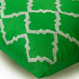 Green Envy - Green Art Silk Throw Pillow Cover