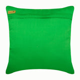 Green Envy - Green Art Silk Throw Pillow Cover