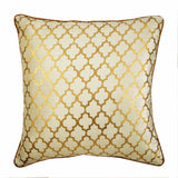 Moroccan Lattice - Gold Velvet Decorative Euro Sham