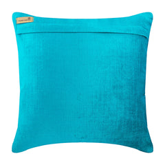Moroccan Tile - Blue Velvet Throw Pillow Cover
