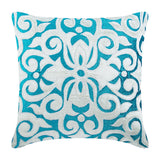 Moroccan Tile - Blue Velvet Decorative Euro Sham