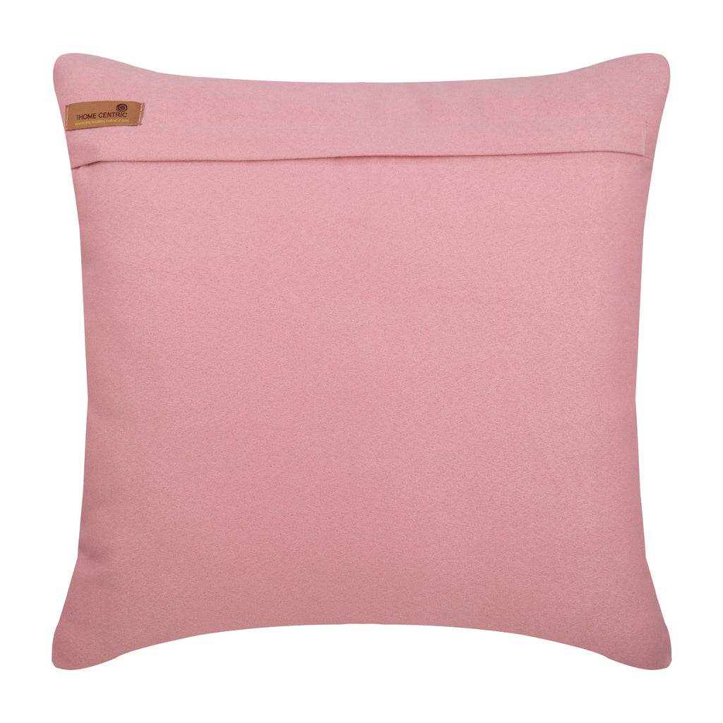 Moss Rose Wind Folds - Moss Rose Faux Suede Throw Pillow Cover