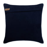 Navy Blue Love Tune - Navy Blue Suede Decorative Euro Sham