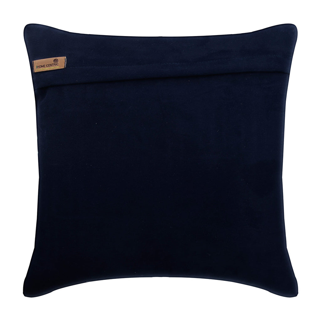 Navy Blue Love Tune - Navy Blue Suede Throw Pillow Cover