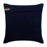 Navy Blue Love Tune - Navy Blue Suede Throw Pillow Cover